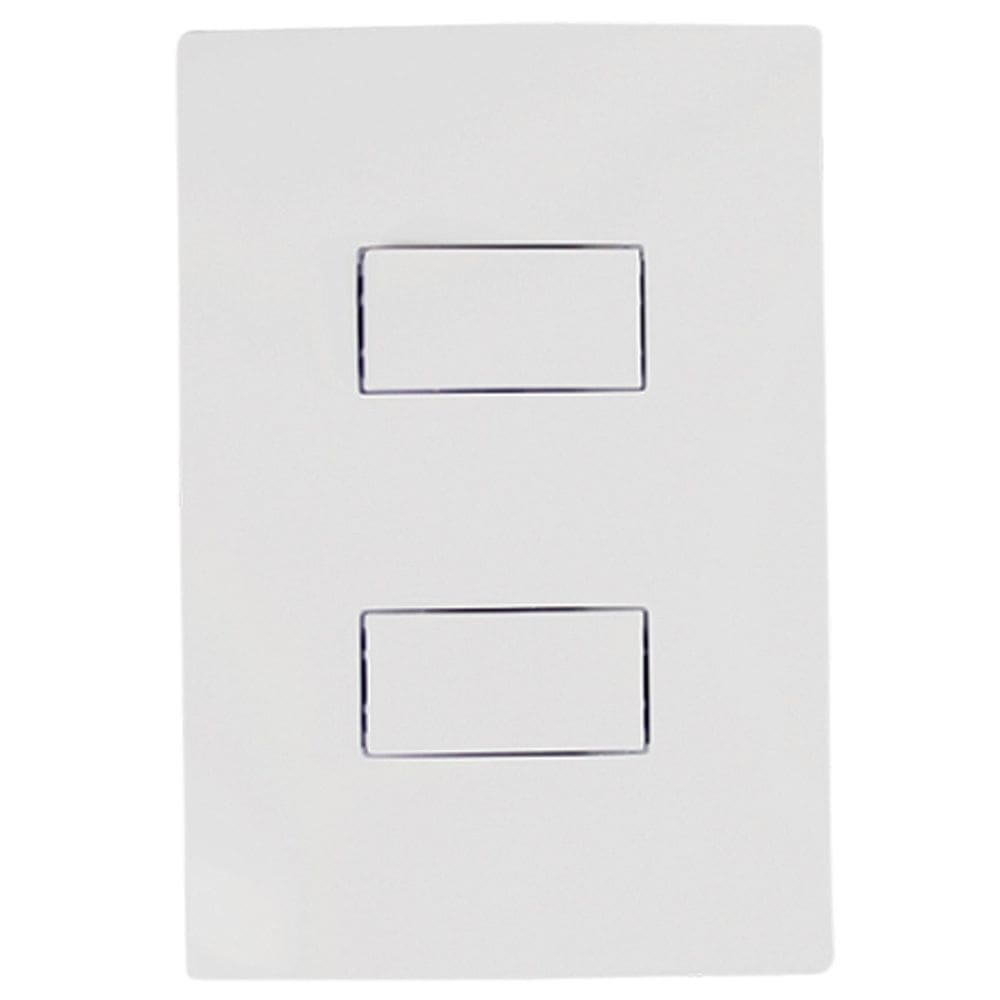 Conjunto Interruptor Simples Duplo Branco I9 9418 Ilumi