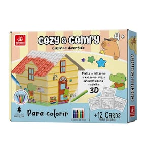Casinha para Colorir Cozy e Comfy - Brincadeira de Criança