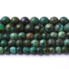 Pedra turquesa africana Beads ZXYMLZI 6 mm 120 unidades