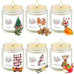 Velas YINUO LIGHT com aroma de Natal, 100 ml, pacote com 6