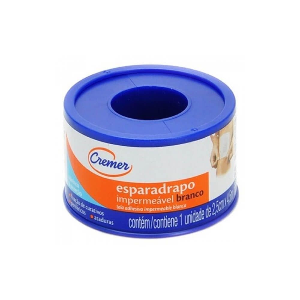 Esparadrapo Impermeável Branco 2,5Cmx4,5M
