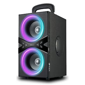 Alto-falante Bluetooth YIER Wireless TWS 80W com luzes 100dB