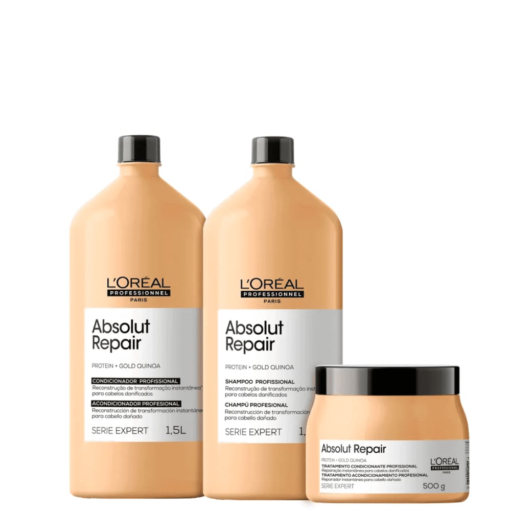 Kit L`Oréal Absolut Repair Quinoa + Protein Salon Trio (3 Produtos)