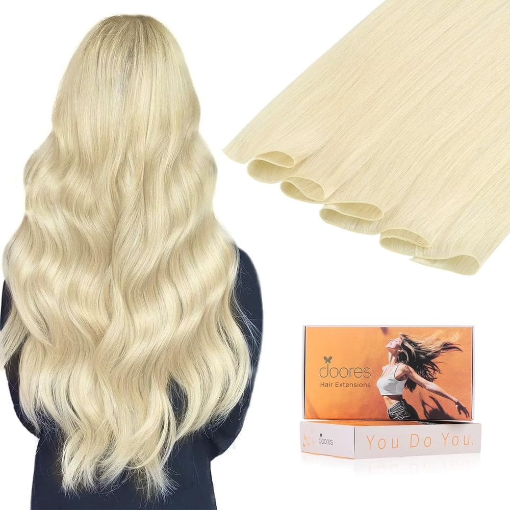 Extensões de cabelo DOORES Genius Wefts Human Hair 14cm 40g