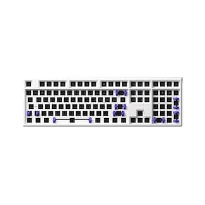 Teclado Barebone Monsgeek Mg108w RGB Branco 108 Teclas USB-C