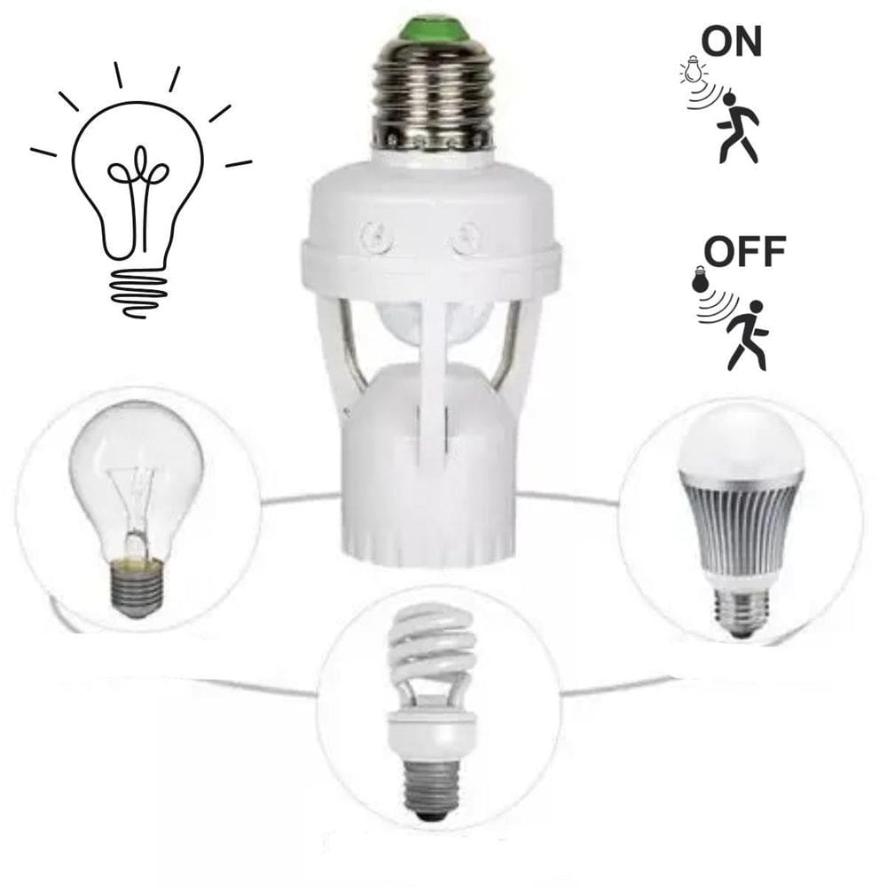 Soquete E27 Com Fotocélula Ideal Para Lâmpadas Led
