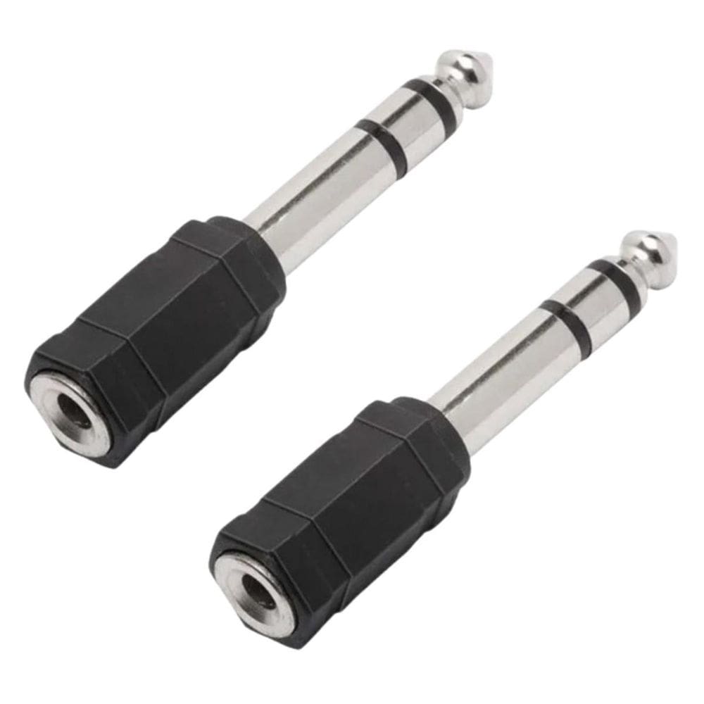 Kit 2 Plug Adaptador P2 Fêmea Stereo Para P10 Macho Stereo