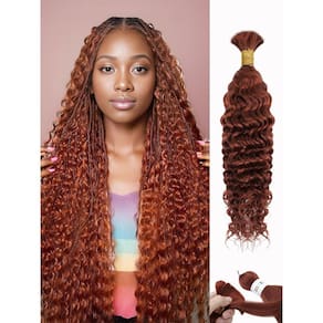 Braiding Hair LOLLY HAIR 18 polegadas 50g 350 Dark Ginger Wave