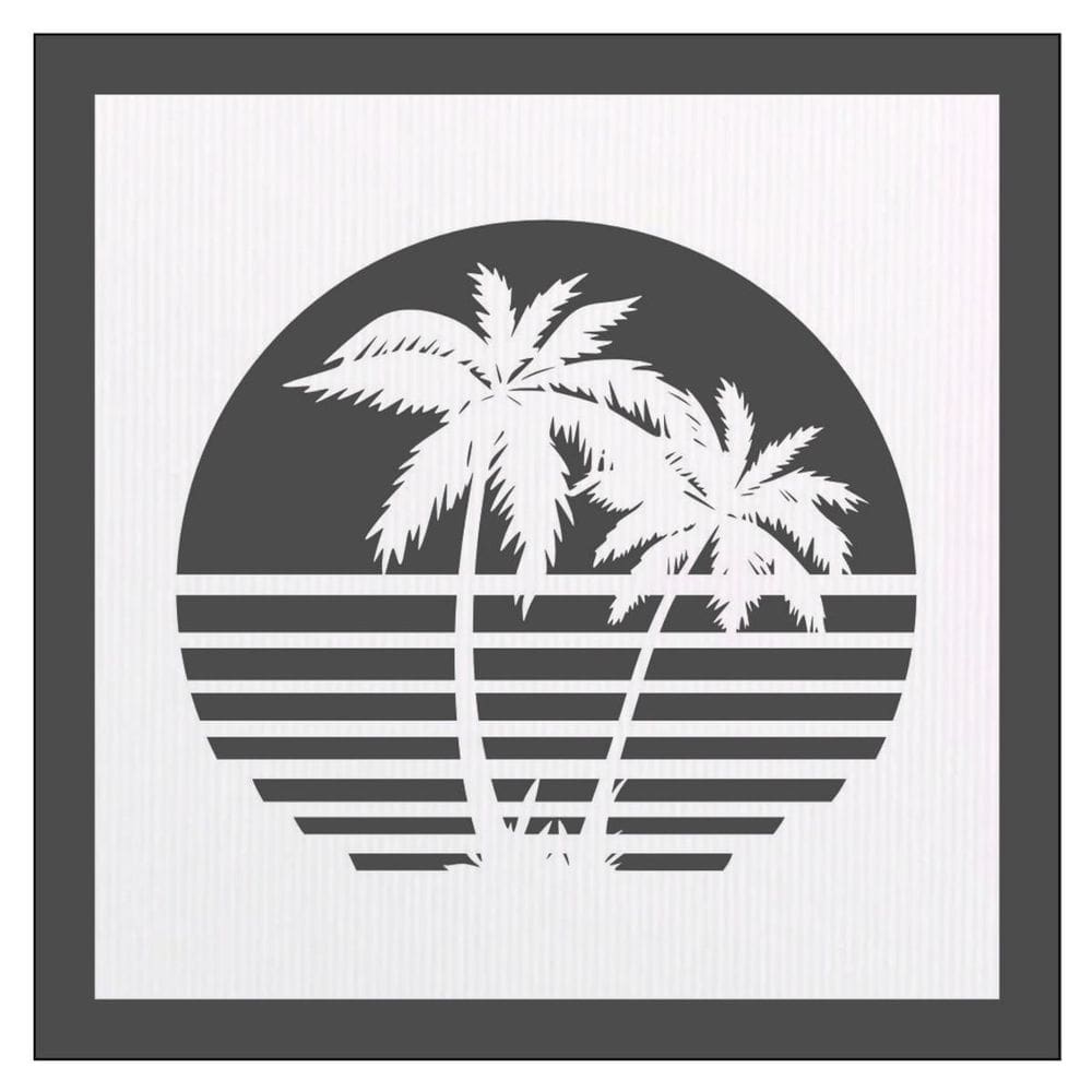 Quadro Decorativo Branco Mdf Ilha 40X20Cm