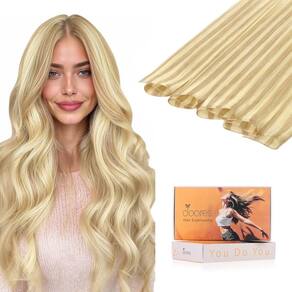 Extensões de cabelo DOORES Genius Weft Cabelo humano real de 18 polegadas