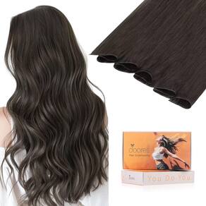 Extensões de cabelo DOORES Sew in Genius Weft 18cm Mocha Brown