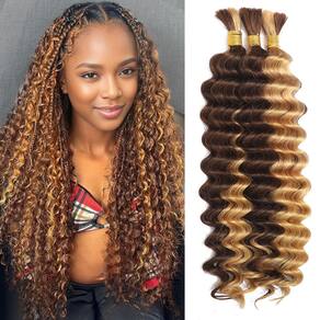 Braiding Hair MOTFIN Human Hair, 3 pacotes, 24 polegadas, 330 g