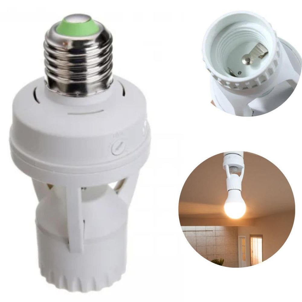 Sensor Noturno E27 Para Corredores E Garagens