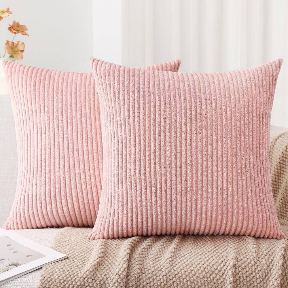 Conjunto de 2 capas de almofada Mecatny Corduroy 55x55cm