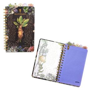 Caderno espiral Silver Buffalo Harry Potter Mandrake Floral