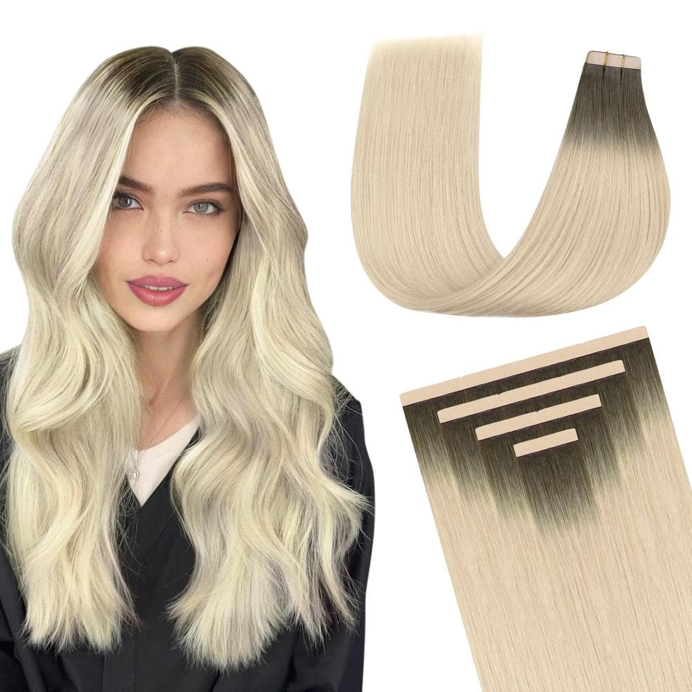 Extensões de cabelo DOORES Tape em cabelo humano 26cm 30g