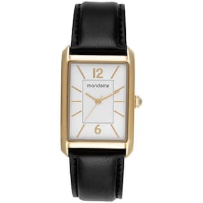 Relogio Mondaine Quadrado Couro Preto Classico 99798Lpmvdh1
