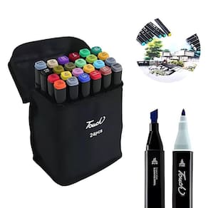 Kit Touch Canetas Marcadoras Ponta Dupla 24