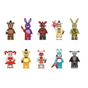 Kit 10 Bonecos Five Nights At Freddy Fnaf Blocos De Montar