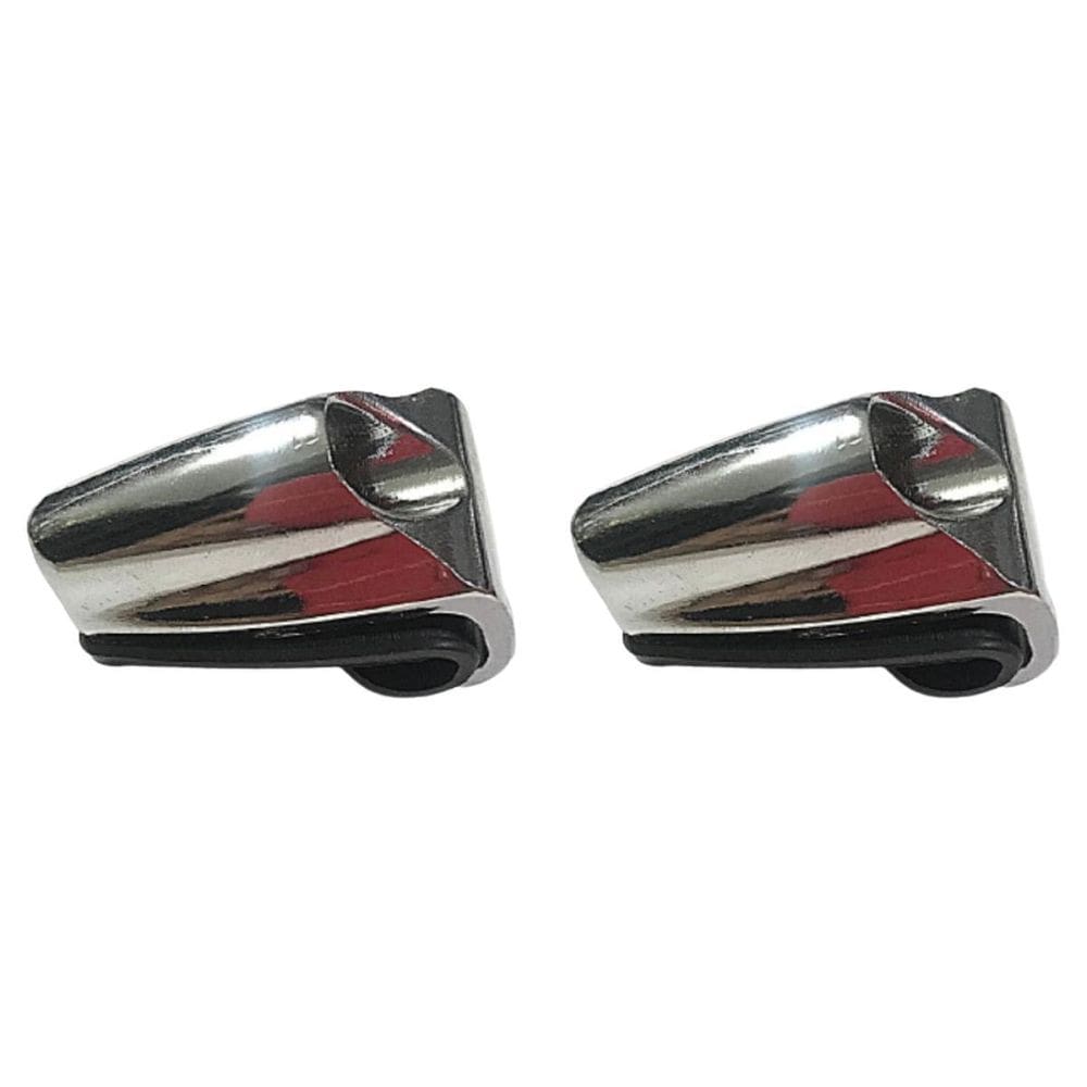 Kit 2 Garras Para Bumbo Metal Cromado Com Base Borracha 12.2