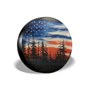 Tampa de pneu de reposição ABSOP American Flag Waterproof 76-79cm