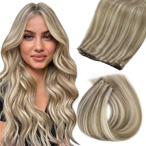 Extensões de cabelo: cabelo humano de trama estirado à mão, 20 polegadas