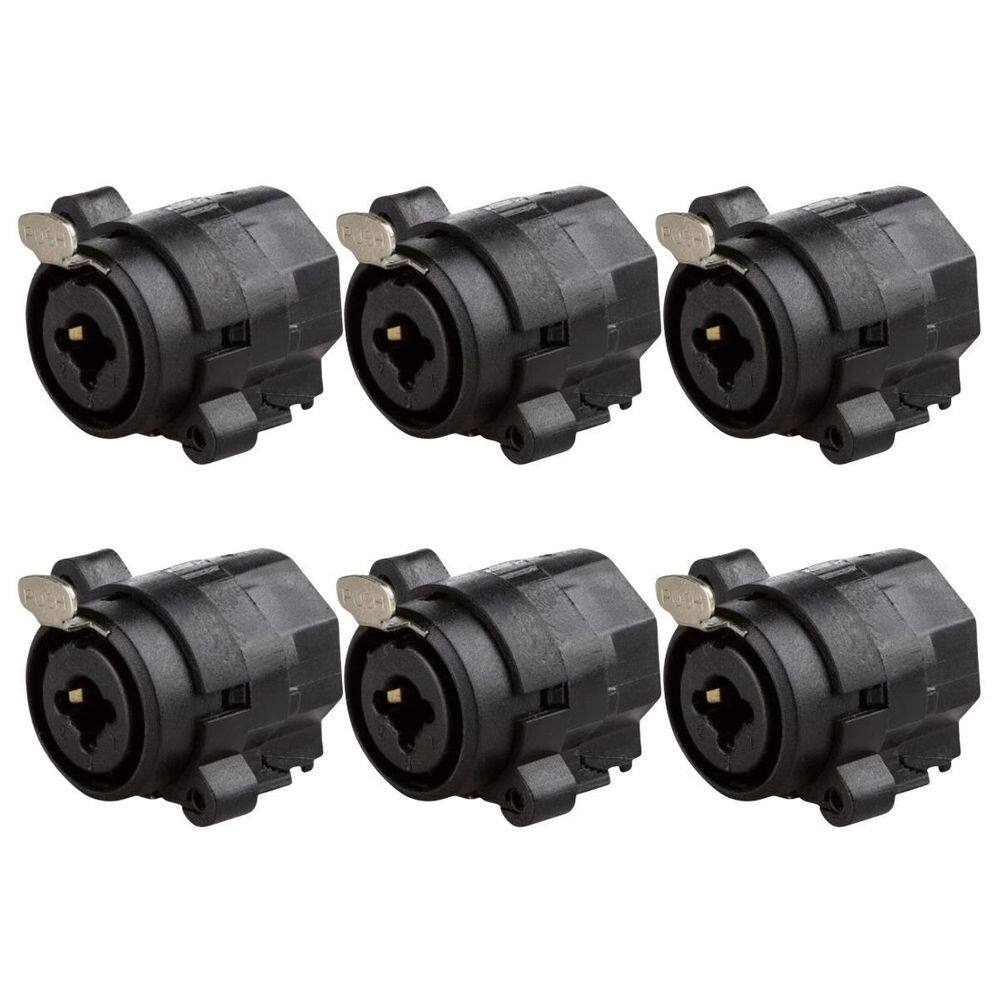 Kit 6 Plug Combo Fêmea Para Painel