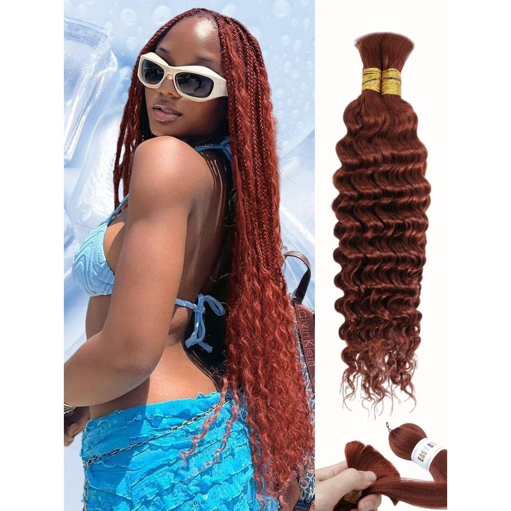 Braiding Hair Sudreman 350 Dark Ginger 100g 40cm 2 pacotes