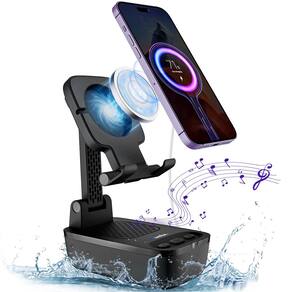 Suporte para celular com alto-falante Bluetooth à prova d`água Comiso