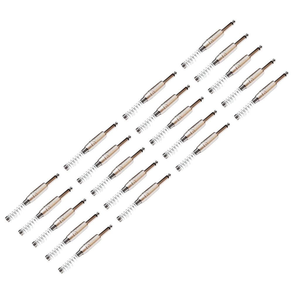 Kit 20 Plug P10 Macho Mono Com Mola Roxtone