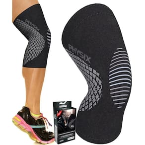 Suporte de joelho Physix Gear Recovery Compression Grey S