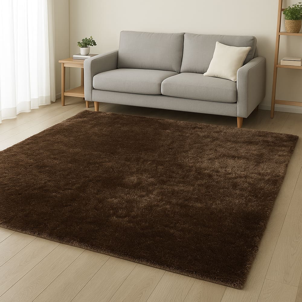 Tapete Esplendor Antiderrapante 100% Poliéster 200x240cm Jolitex - Esplendor Marrom