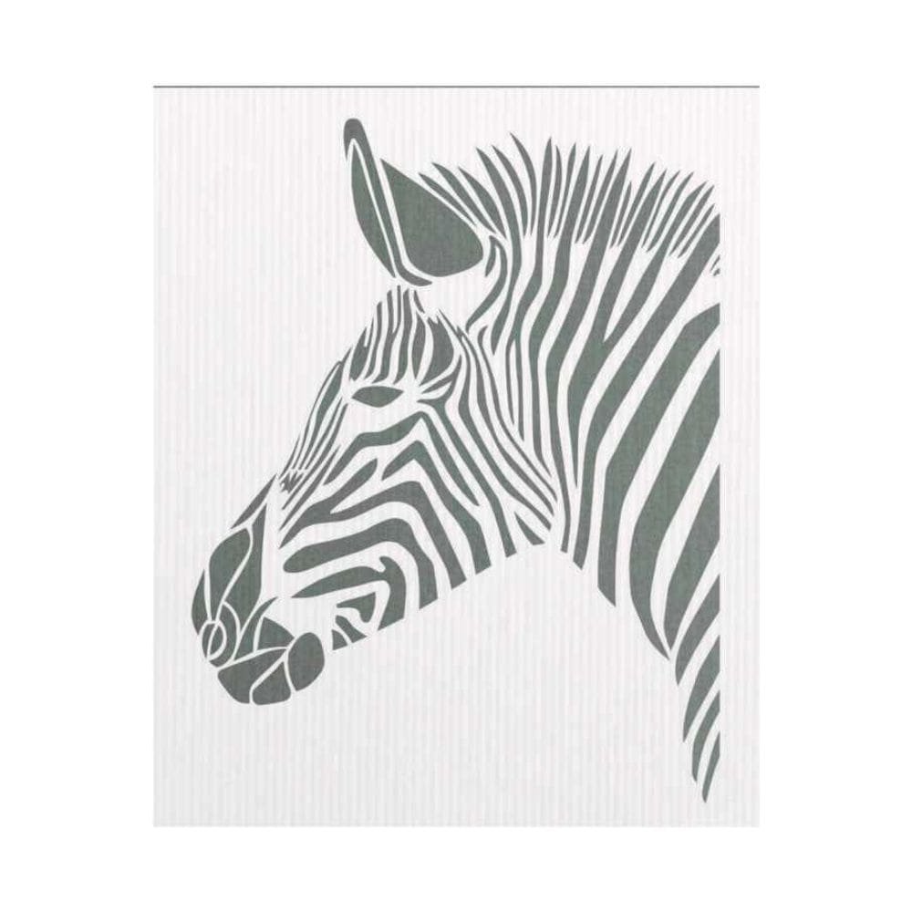 Quadro Decorativo Branco Mdf Zebra Selvagem 40X20Cm