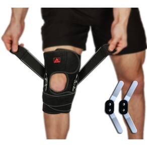 Suporte de joelheira ATHLEDICT articulado com alça para artrite XL