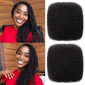 Extensões de cabelo Haftaluv Afro Kinky Curly 10 polegadas 100g