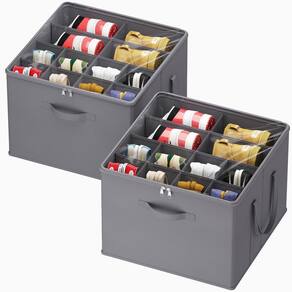 O organizador de armazenamento de sapatos Lifewit serve para 12 a 16 pares, pacote com 2 unidades, cinza