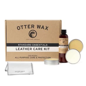 Kit de tratamento de couro Otter Wax 100% natural feito nos EUA