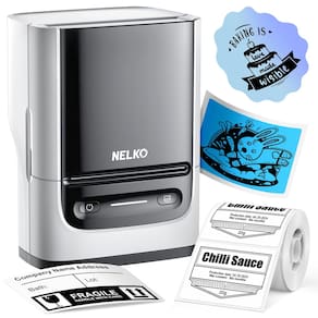 Máquina de fazer etiquetas Nelko PM220 Bluethooth com fita de 2 cm