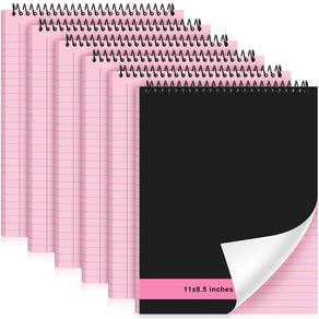 Caderno com encadernação em espiral Resurhang Legal Pad 21,5 x 27,9 cm, 6 unidades