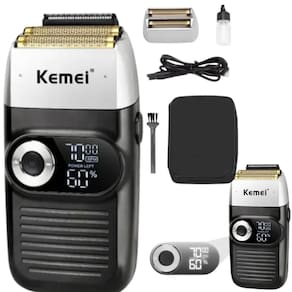 Barbeador Kemei Km-2026 Inox Para Cortes Detalhados