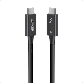 Cabo USB C certificado Anker Thunderbolt 4 para USB C de 2,3 pés