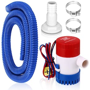 Kit de encanamento de bomba de esgoto Lounsweer Electric 12V Boat 1100gph