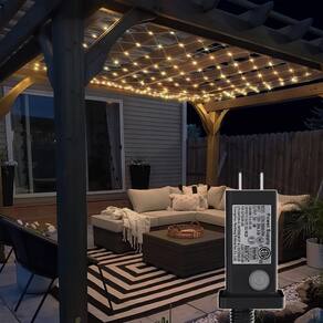 Gazebo conectável LED Net Lights Eueasy 360, 12 x 12 pés, branco quente