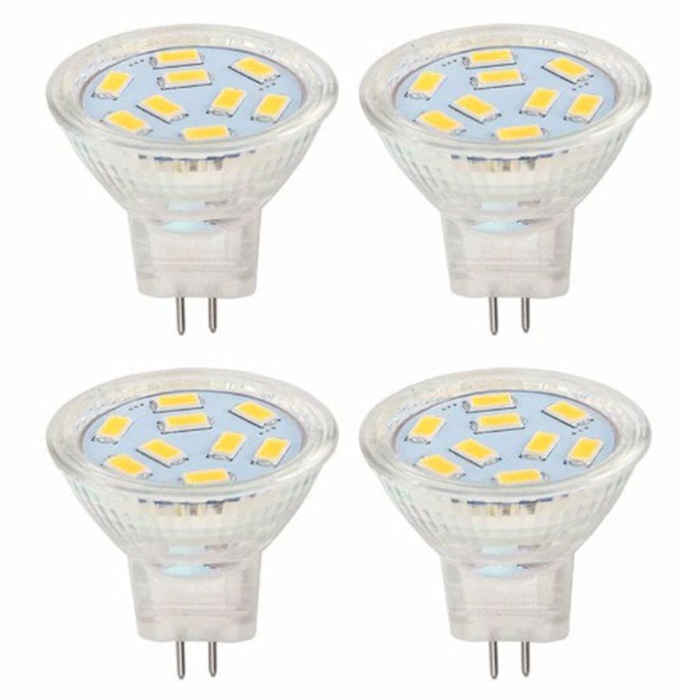 Lampada LED 4 unidades Mr11 Refletor branco quente Substitua a luz de halog ¨ºnio. Baixo consumo-PinkYellow