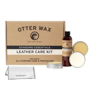 Kit de tratamento de couro Otter Wax 100% natural feito nos EUA