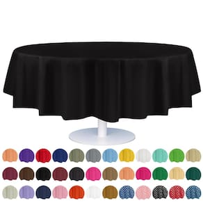 Toalha de mesa de plástico descartável Grandipity 84 polegadas redonda x12