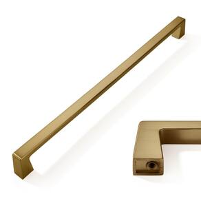 Alças de armário de cozinha CABDM em ouro escovado de 30 cm, pacote com 2