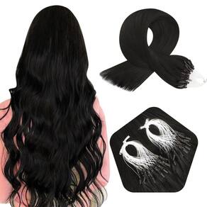 Extensões Micro Link Full Shine Black 50g 20cm de cabelo humano