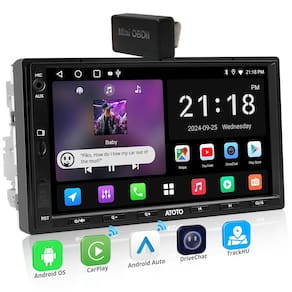 Estéreo automotivo ATOTOEXCEL A5L Android Double DIN 7" com OBD II