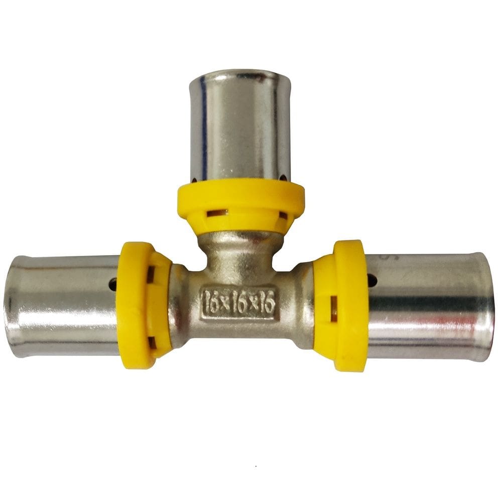 TÊ Prensar Gás 20X20X20 Multicamada Sferagas Kit com 4 unidades